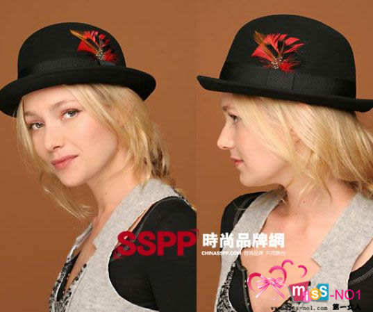 帽子與發(fā)型巧妙配，搭出傲人小造型