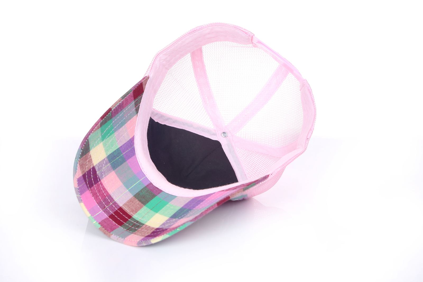 女格子卡車(chē)司機(jī)帽_江浙滬網(wǎng)眼帽廠(chǎng)-浙江高普服飾有限公司